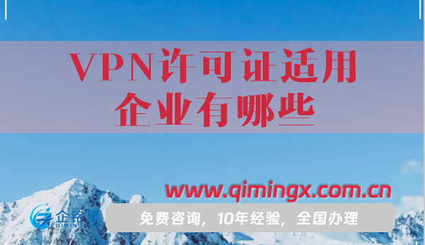 VPN许可证适用企业有哪些?怎么办理?